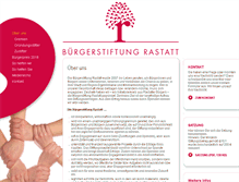 Tablet Screenshot of buergerstiftung-rastatt.de